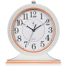 Vintage Desk Clock 10Inch Silent Quartz Movement with Luminous Dial Retro BlackGold Home Office Decor