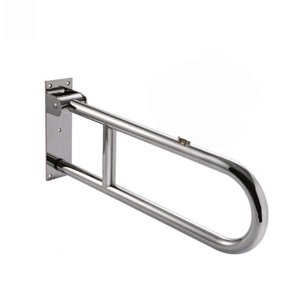 Bathroom Grab Bar Folding Safety Rail Stainless Steel Support for Elderly Disabled Toilet