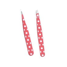 2 Pack Stainless Steel Eyebrow Tweezers Precision Hair Removal Tool for Women and Men