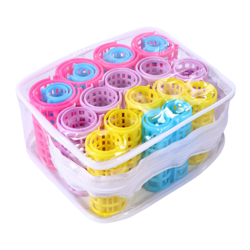 20 Pcs Self Grip Hair Rollers Plastic Jumbo Curlers for Quick Volume and Bang Styling