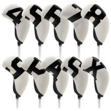 Golfijzerhoezen, Neopreen golfijzerhoezen set, Golfclubhoezen voor ijzeren clubs, geschikt voor alle golfijzers.