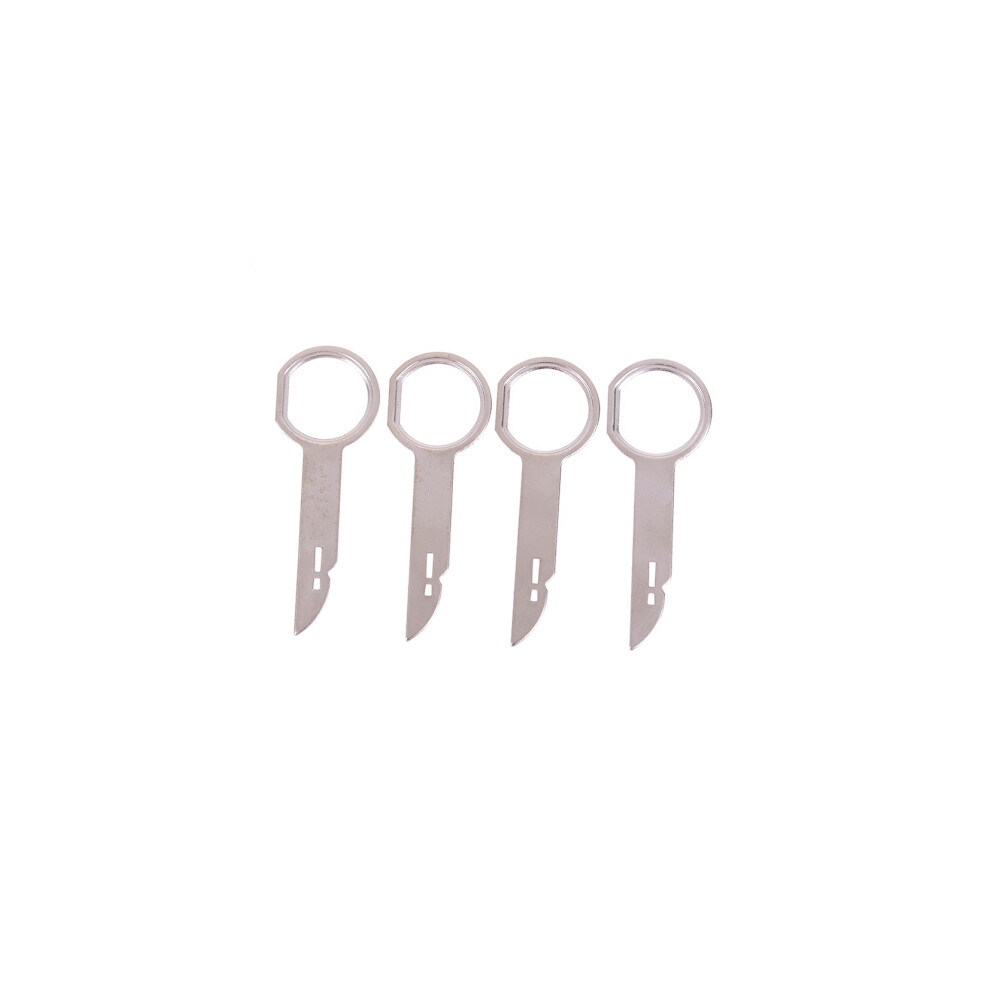4Pcs Car Radio Stereo Removal Tool Keys Silver 9482828568893