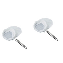 2 buc strecurătoare de ceai, pungă de filtru pentru ceai cu lapte, strecurătoare de ceai cu mâner din oțel inoxidabil, accesorii pentru aparat