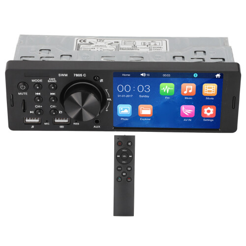 Revolutionary Audio System with CarPlay Android Auto Functionality, Seamless Bluetooth Connection & IPS Touchscreen for a Seamless Driving Experience 1