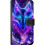 Compatible with Samsung Galaxy A32 5G Wallet Case Neon Wolf 2