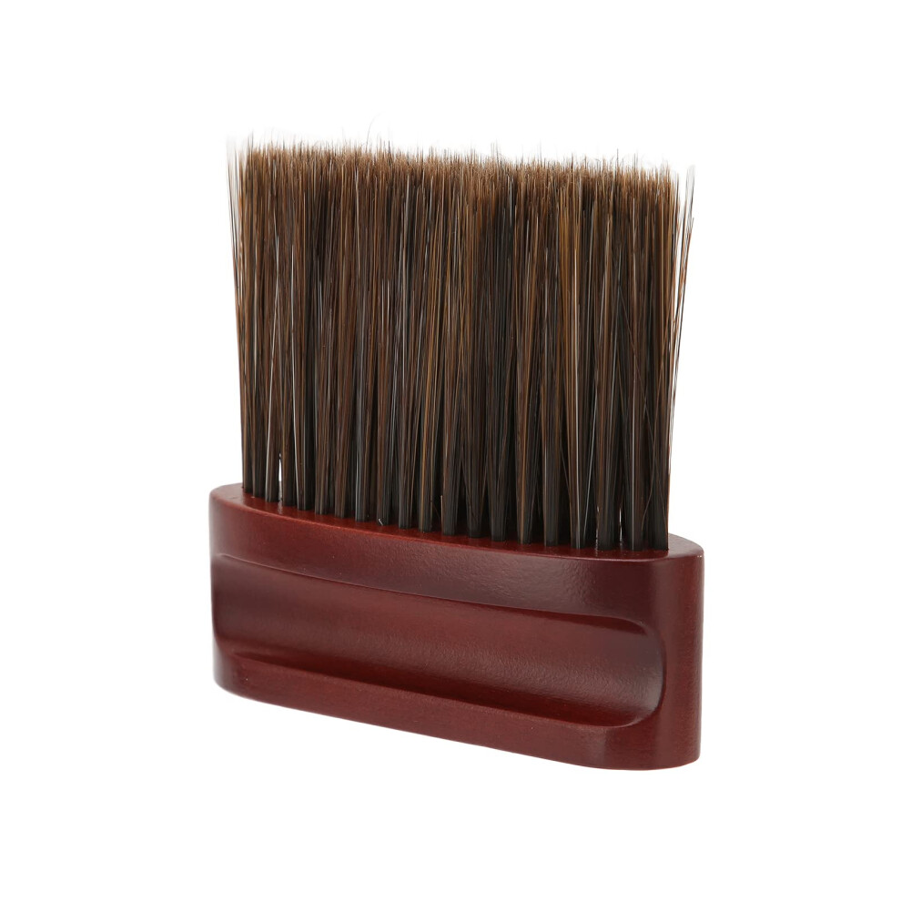 Barber Neck Duster Brush with Soft Nylon Bristles and Ergonomic Beech Handle for Salon and Home