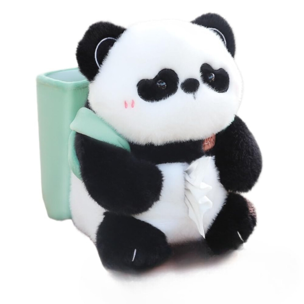 Car Tissue Holder Panda Plush Cute Cartoon Design Hanging Napkin Box For Home And Auto 9044945299694