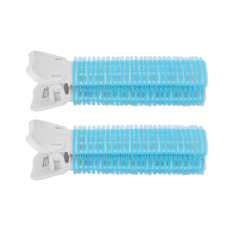 2pcs Hair Root Clip Volumizing Hair Roller No Heat Styling for Bangs and Roots Blue