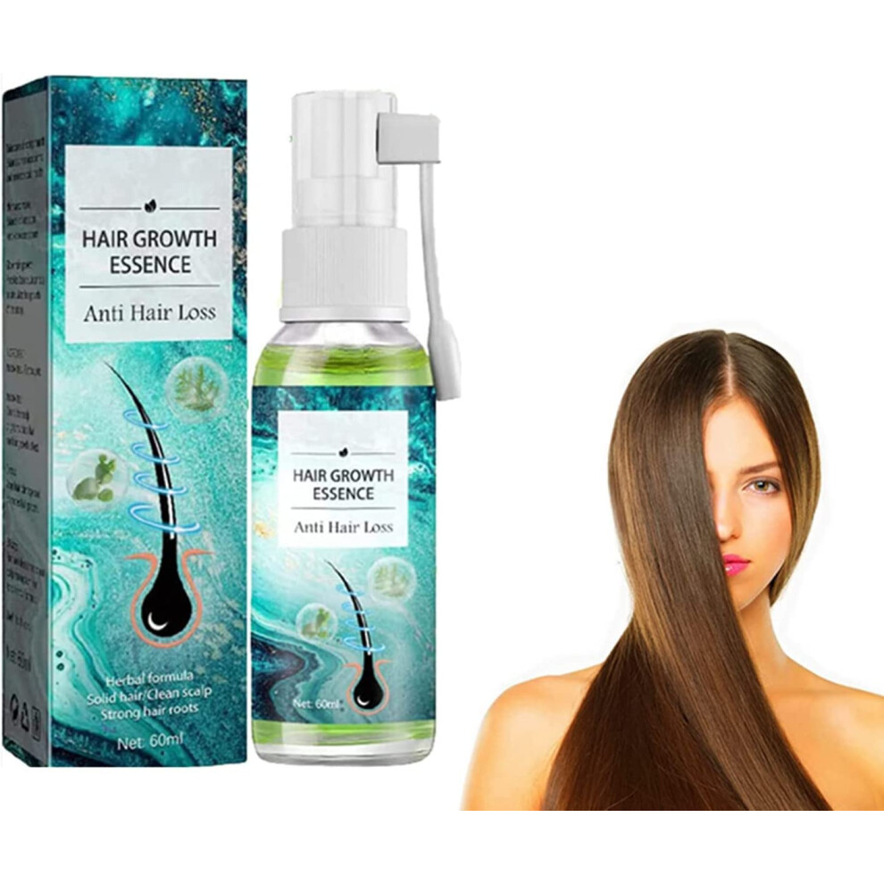 Hair Growth Serum Anti Hair Loss Spray with Ginger Extract for Thicker Fuller Hair and Scalp Care 60ml