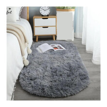 Plush Area Rug Soft Cozy NonSlip Carpet for Bedroom Living Room Sofa 120x200cm Gray Blue