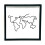 Travel Memory Shadow Box 11x11 Keepsake Display Frame with Loading Slot and World Map Design 1