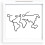 Travel Memory Shadow Box 11x11 Keepsake Display Frame with Loading Slot and World Map Design 3