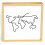 Travel Memory Shadow Box 11x11 Keepsake Display Frame with Loading Slot and World Map Design 2