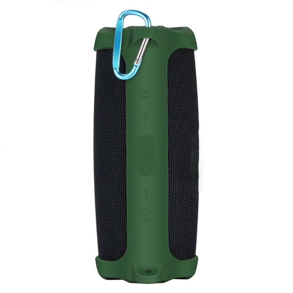 Zuarfy Silicone Protective Cover With Strap Carabiner For -Compatible With Jbl Charge 5 Speaker 9482828574535