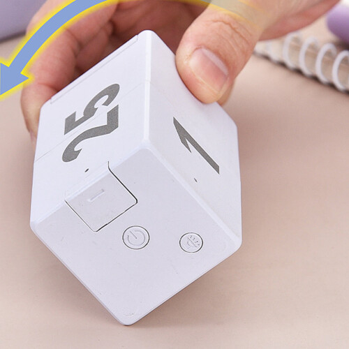 Zeceouar Flip Timer 15/20/30/55 Min - White, Kitchen, Study, Workout, Classroom Time Management, compatible with Zeceouar 2