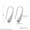 Sterling Silver Plated Thread Drop Earrings Teardrop Back Earrings 3