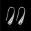 Sterling Silver Plated Thread Drop Earrings Teardrop Back Earrings 4
