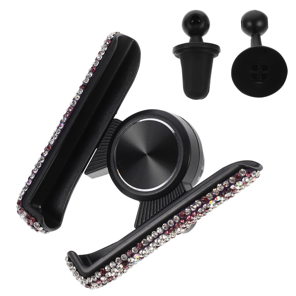 Cell Phone Mounts Car Phone Bracket Air Vent Phone Mount Holder Car Holder Air Outlet Abs Rhinestone 9482828575198