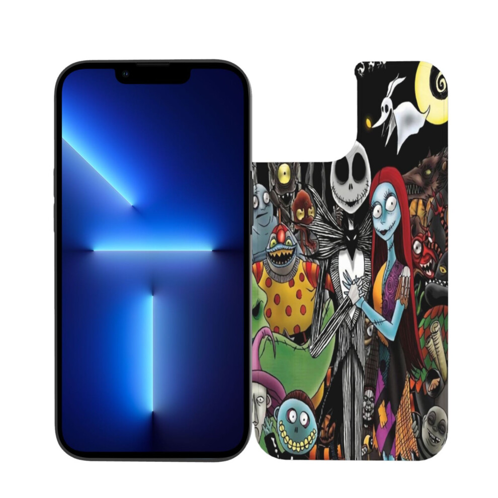 The Nightmare Before Christmas Compatible With Iphone 13 Phone Case, Leather Magnetic Flip Cover For Dual Camera 9482828576119