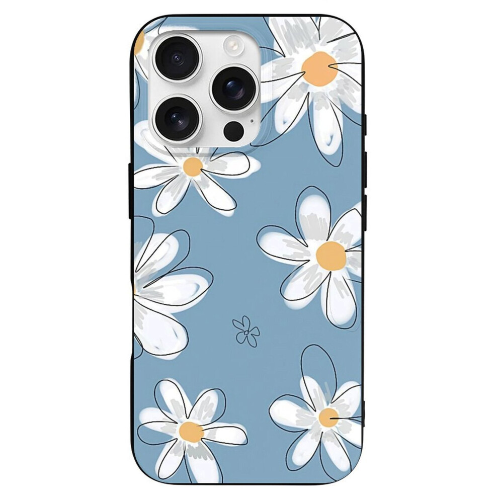 Floral Tpu Case For Iphone 16 Pro Â Slim, Shockproof, Anti-Yellowing, Scratch-Resistant, Wireless Charging Compatible, Enhanced Grip 9482828576072