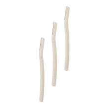 3pcs Stainless Steel Eyebrow Razor Set for Women, Precision Facial Hair Remover Travel Grooming Kit