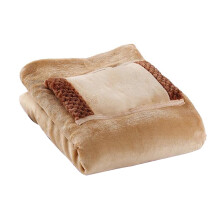 Hilingoto 5V Heating Blanket USB Electric Blanket, Compatible with Office Use, Hand Warmer & Knee Pad, Polyester Cover, Brown