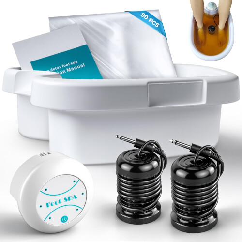 Ionic Foot Detox Machine with Array and Liner, Professional Foot Spa for Home Use, Improves Circulation