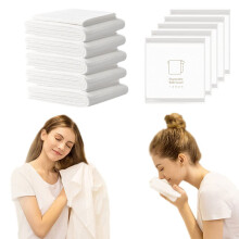 Extra Large Disposable Bath Towel Set for Travel and Camping, Individually Packaged, 5 Packs
