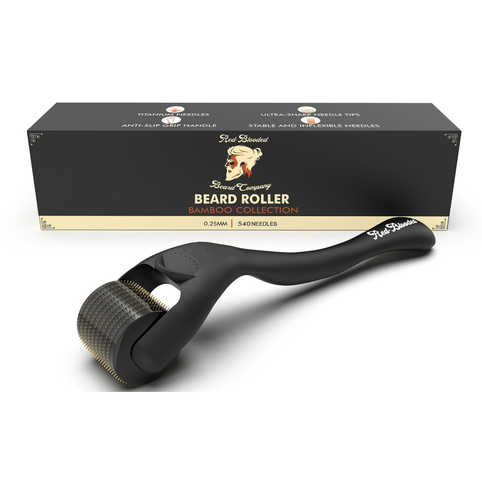 Beard Derma Roller for Men â Microneedle Beard Roller for Patchy Beard Filler and Hair Growth