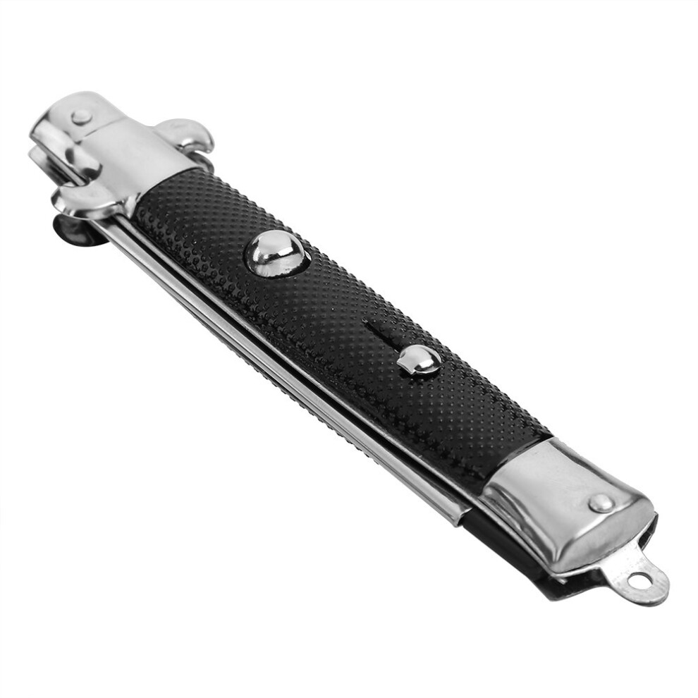 Unisex Switchblade Comb With Metal Folding Design, Retro Pocket Hair Comb For Beard And Hair Styling