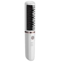 Cordless Hair Curler and Mini Travel Hair Straightener, USB Rechargeable, Fast Heat Up, Ceramic Plates