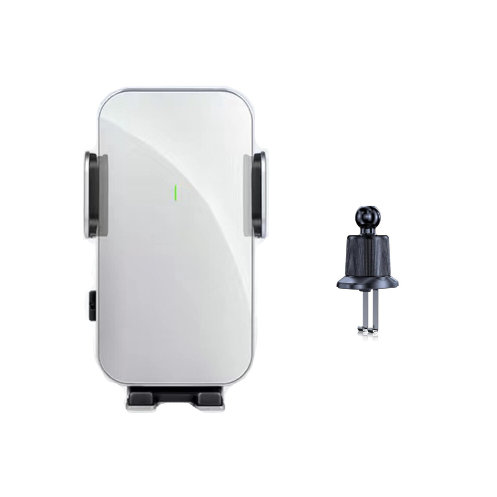 Solar Powered Car Phone Holder With Metal Hook Clip, Universal Air Vent Mount For Iphone And Android 9164114077981