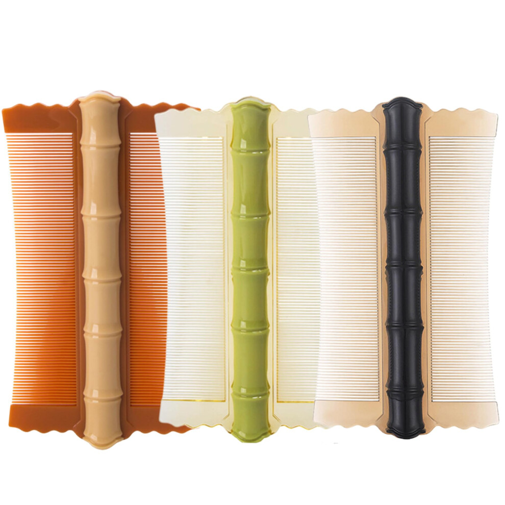 DoubleSided Lice and Dandruff Comb Set 3PCS Fine Teeth Comfortable Grip for Kids and Adults