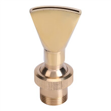 Adjustable Brass Fountain Nozzle Garden Sprinkler Head 1/2in 3/4in Fan Shaped Spray for Pond