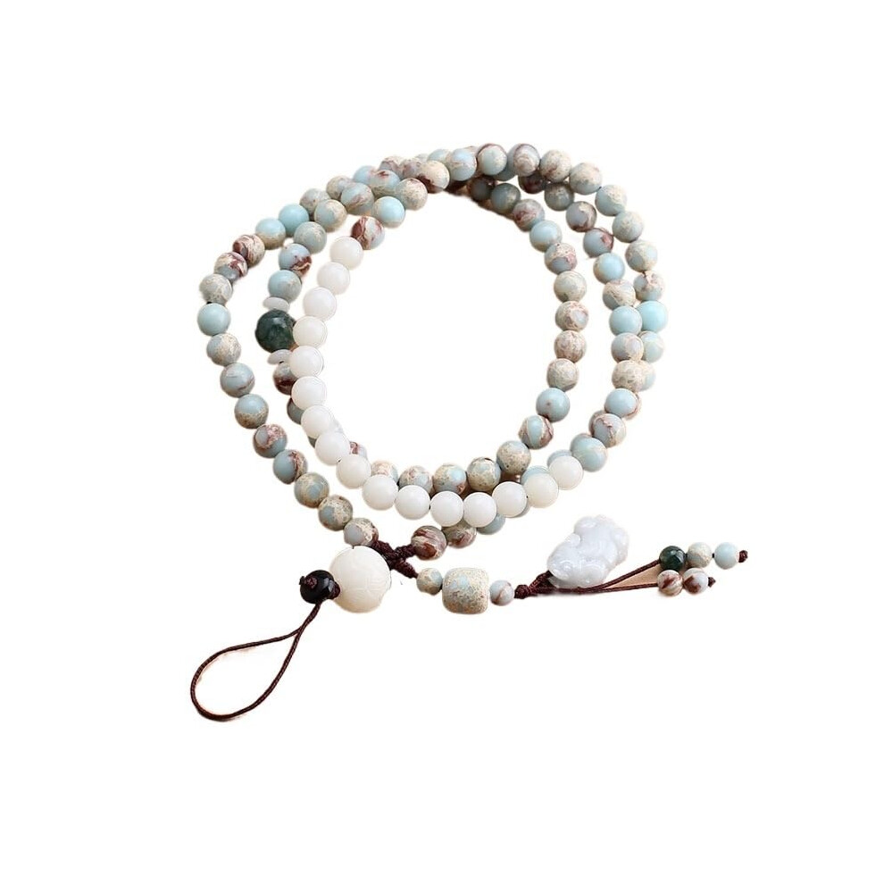 Short Phone Wrist Strap With Bodhi Pendant For Women, Phone Lanyard For Drop Prevention White 9365369343412