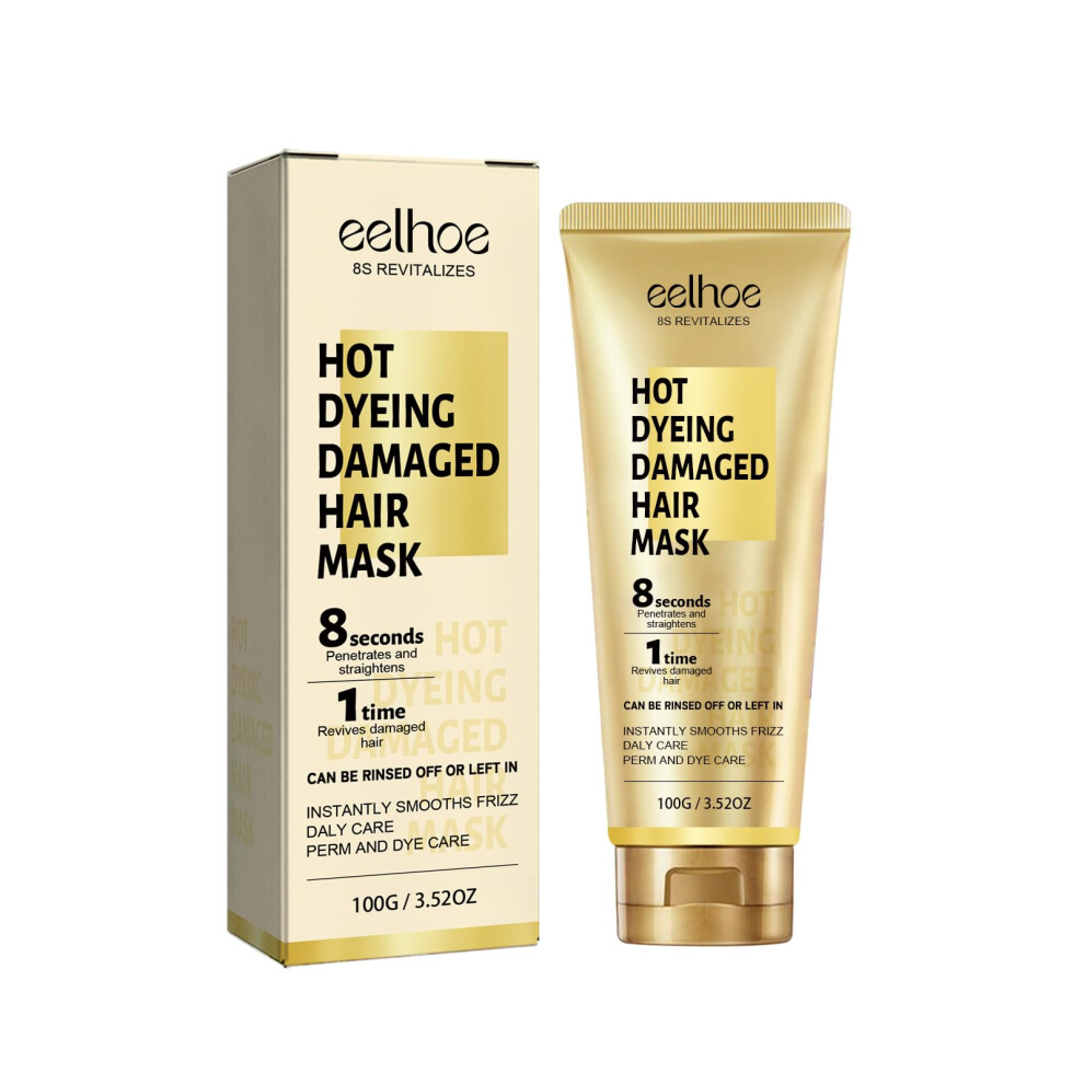 Cream Keratin Hair Mask Deep Conditioning Treatment For Damaged And Color Treated Hair 3.52Oz