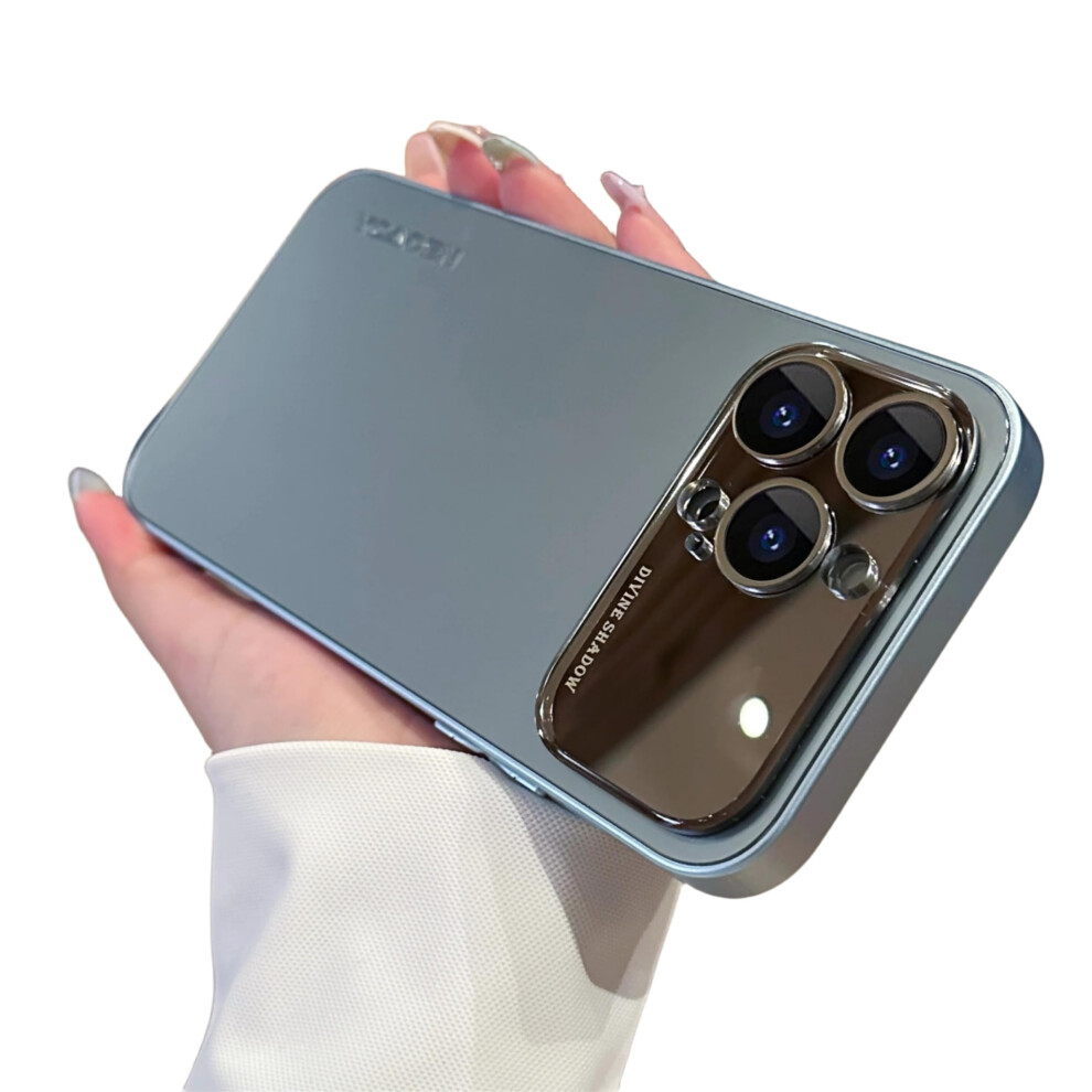 Frosted Case With Lens Film For Iphone 13 Pro Max, Full Camera Protection And Slim Antidrop Design Blue 9164114079978