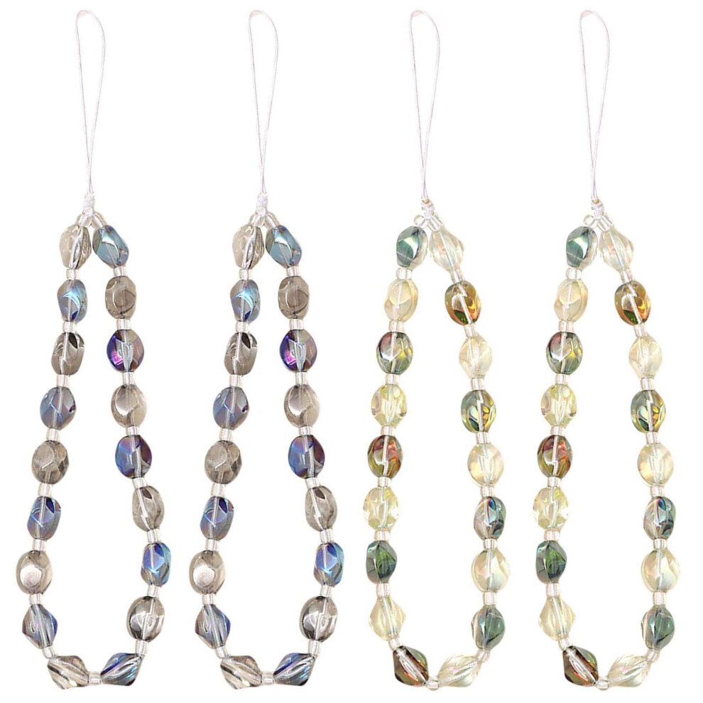 Elegant Crystal Beaded Phone Charm Strap, Cute Keychain For Bags, Keys And Camera Â 4Pcs 9164114080004