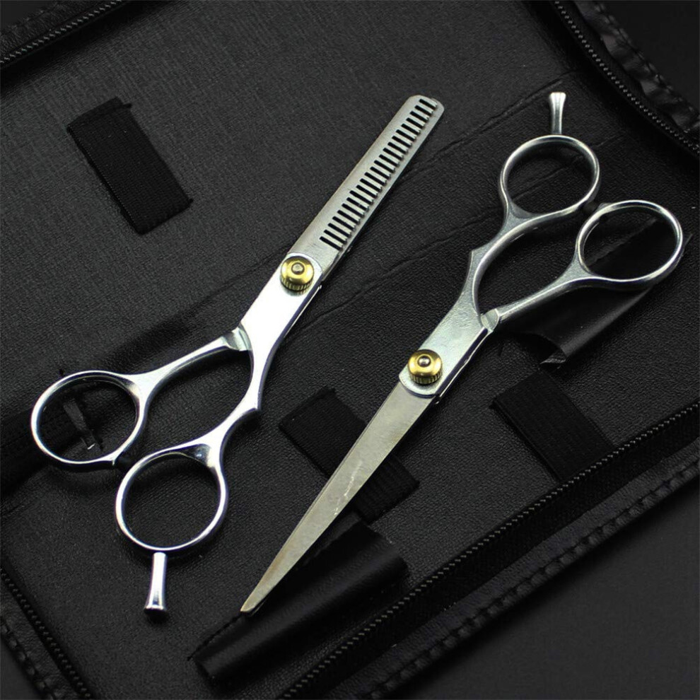 Japanese Steel Hair Cutting Scissors and Thinning Shears with Ergonomic Comfort Grip for Salon