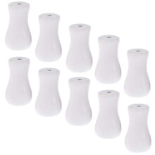 10pcs Wooden Cord Tassel Pulls with White Fringes for Window Blinds and Curtain Crafts