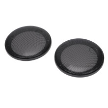 Speaker Mesh Cover Metal 2pcs Car DIY Replacement Protector for Speakers Black