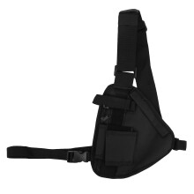Walkie Talkie Holster Universal Two Way Radio Hands Free Pouch Nylon Strap Adjustable Shoulder Straps Outdoor Comfort Wide Application Durable Sturdy