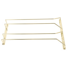 WSTEER Wine Glass Rack Under Cabinet Wine Glass Holder Stainless Steel Hanging Stemware Holder