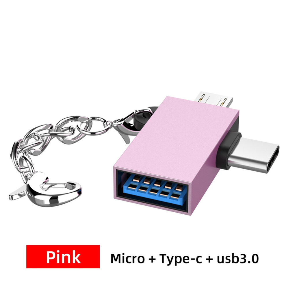 2 In 1 Otg Converter Usb 3.0 To Micro Usb And Type C Adapter For Phone Or Tablet 9482828581113