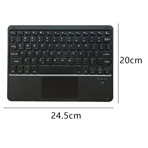 Ultra-Slim Wireless Bluetooth Keyboard with Touchpad - Universal Rechargeable Keyboard for compatible with iPad iOS Android Windows Devices 1