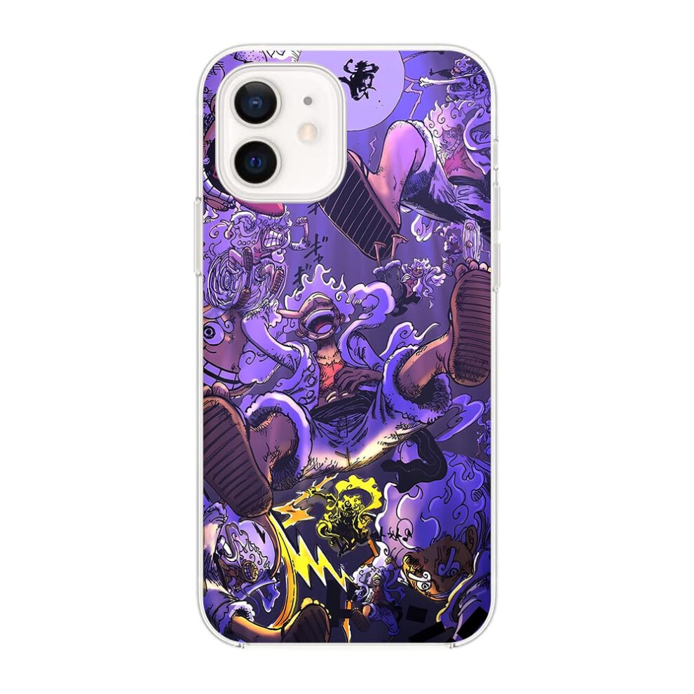 Case For Iphone 12 Mini Shockproof Slim Matte Transparent Silicone Cover With Raised Camera Edge Anime Design 9164114081599