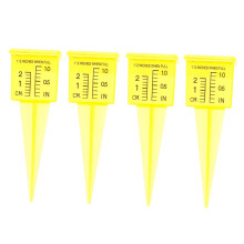 4pcs Outdoor Rain Gauge Set for Garden Lawn and Patio Use, Accurate Rainfall Measurement