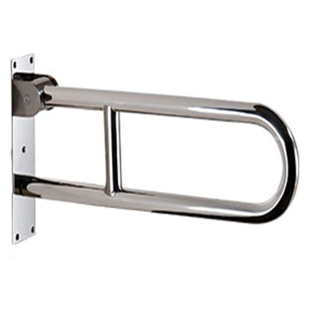 Stainless Steel Bathroom Grab Bars with NonSlip Grip, Foldable Shower Safety Handrail for Elderly