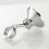 Shower Head Holder 360 Adjustable Swivel Solid Brass Wall Mounted Bracket Silver Finish 5