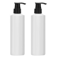 2Pcs 250ml White Massage Oil Dispenser Bottles with Pump, Quick Replacement for Oil Warmers